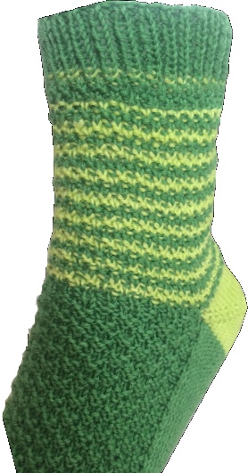 Green Welsh Dragon sock